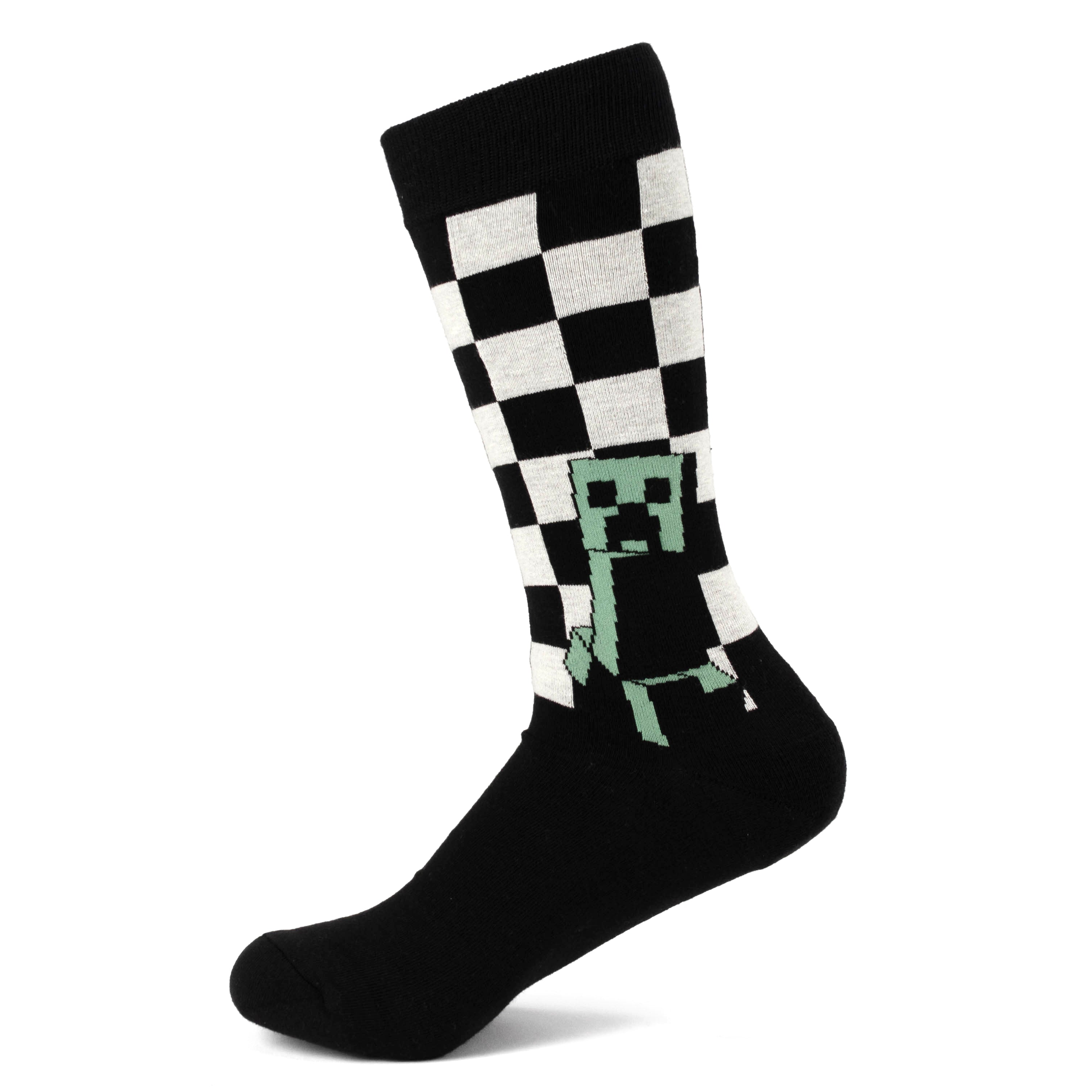 Minecraft Creeper Men's Crew Sock 3-Pair Gift Set - Image 10