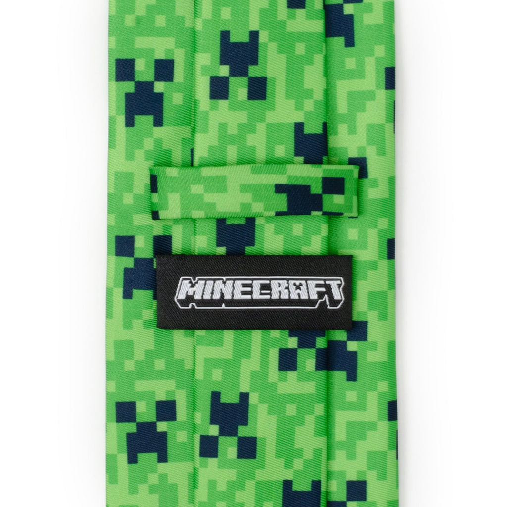 Minecraft Creeper Face Green Necktie for Gaming Fans - Image 5