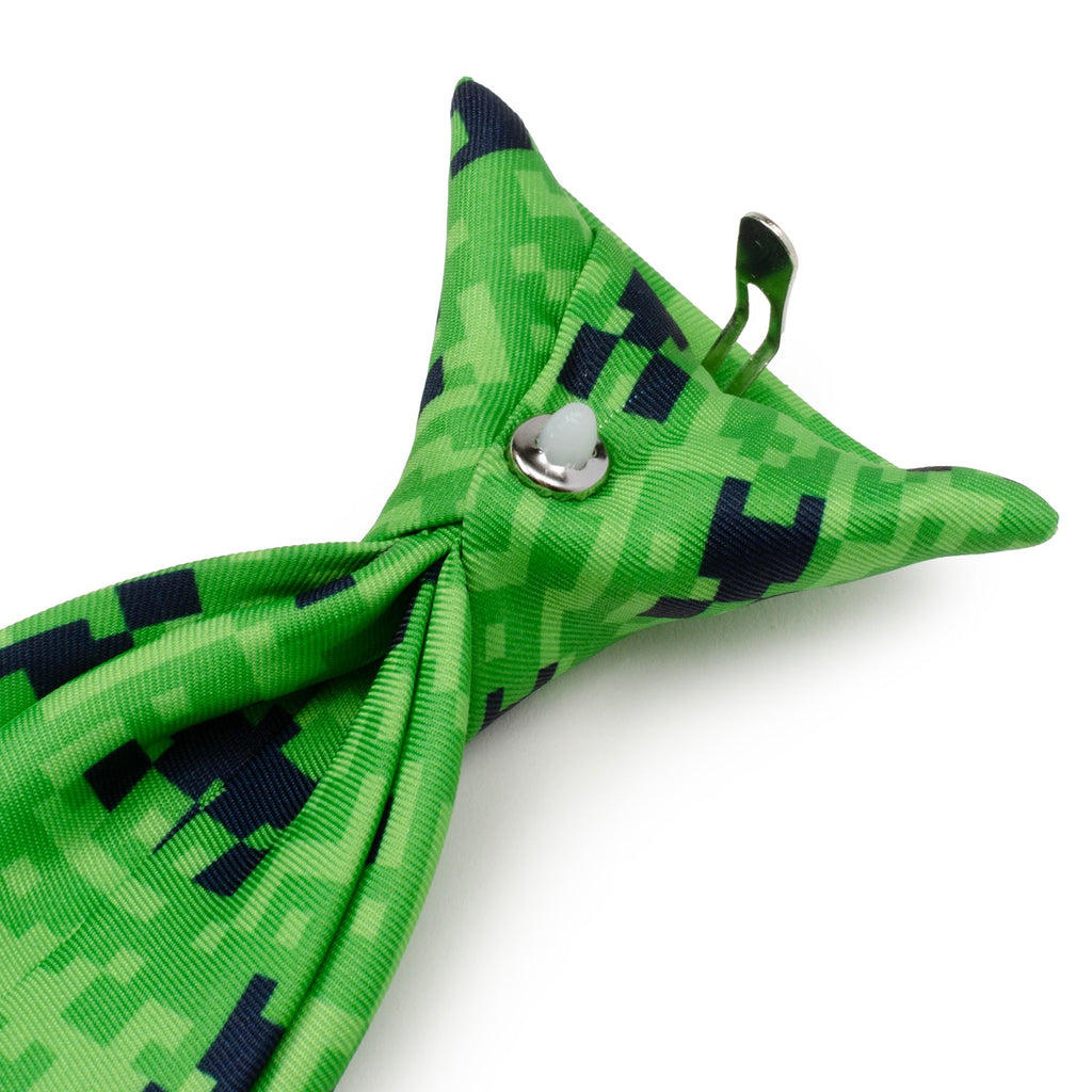 Minecraft Creeper Pixel Print Green Boys Necktie for Kids - Image 6