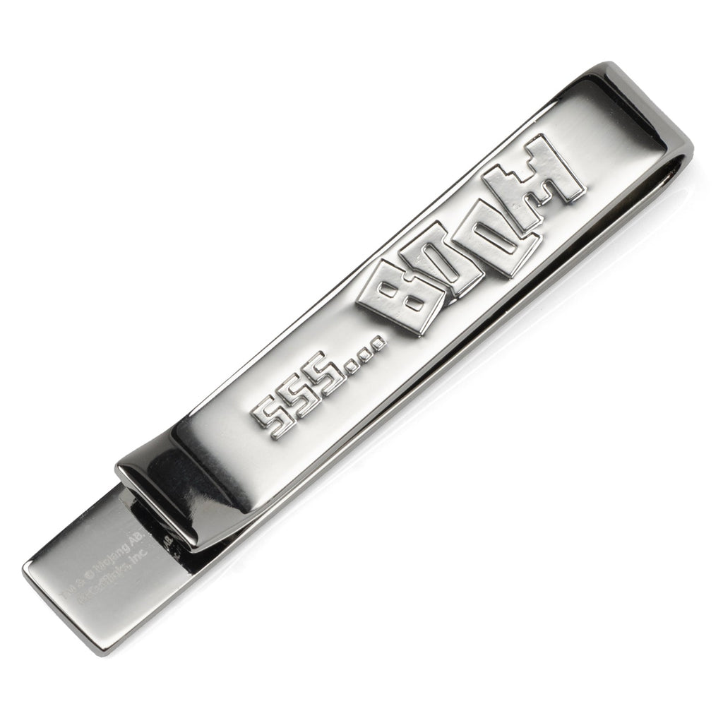 Minecraft Creeper Hidden Message Silver Tone Tie Bar - Image 3