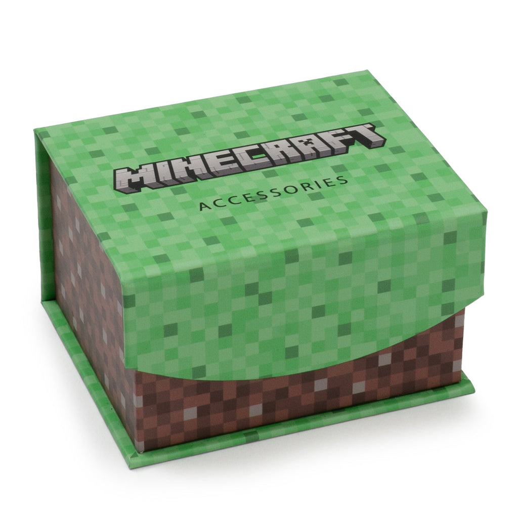 Minecraft Creeper and TNT Gunmetal Cufflinks for Gamers - Image 6