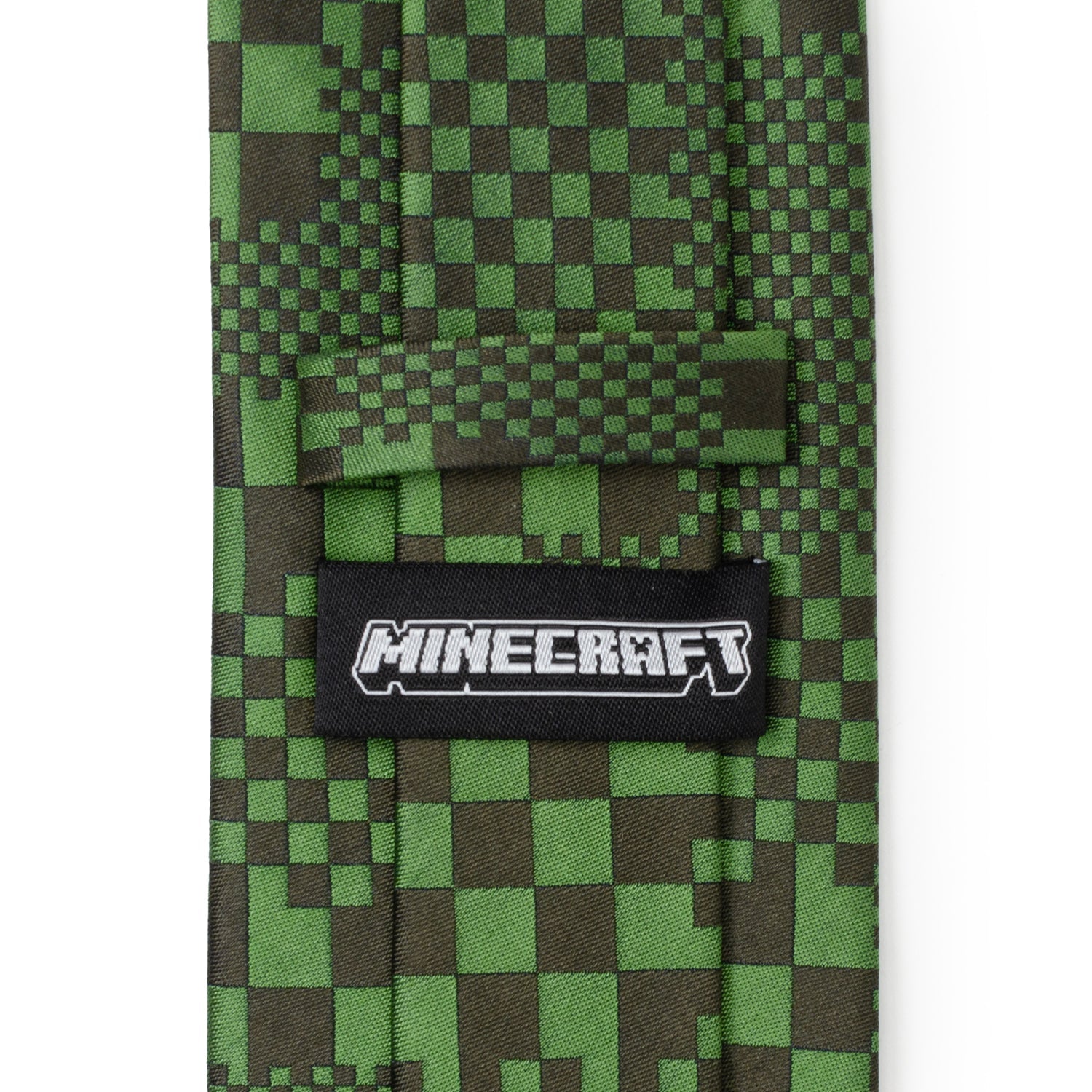 Minecraft Pixelated Creeper Green Men's Necktie - Image 5