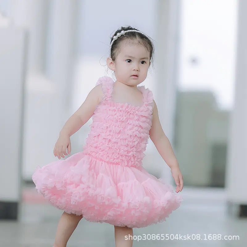 Kids Tulle Skirt, Tutu Dress, and Overall Dress