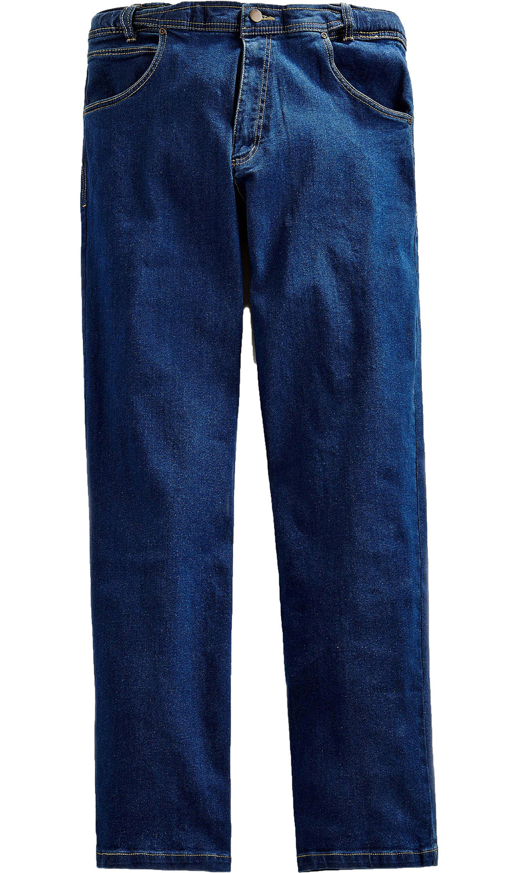 Men's Flex Waist Hidden Stretch Denim Jeans - Dark Blue Pull-On
