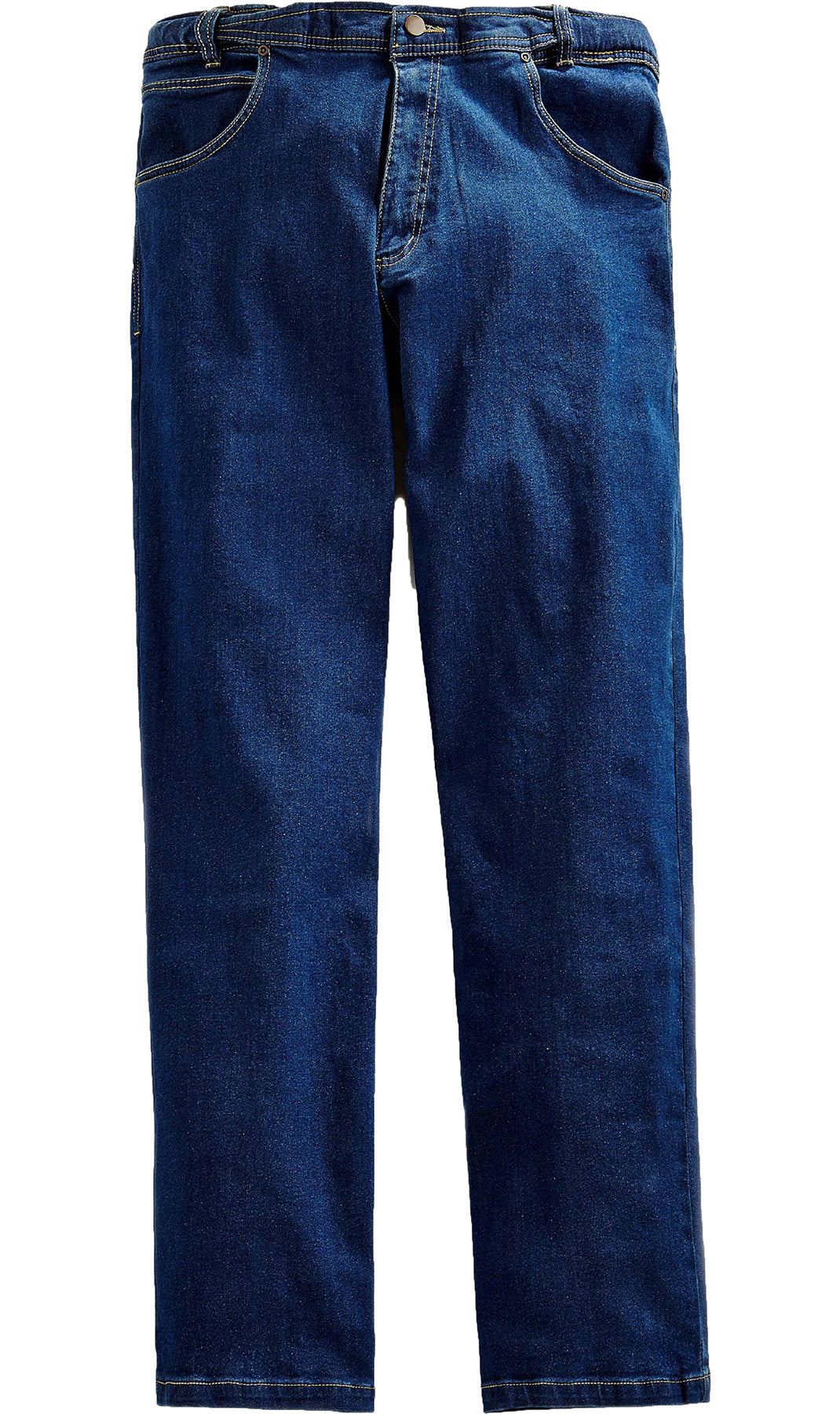 Men's Flex Waist Hidden Stretch Denim Jeans - Dark Blue Pull-On