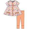 Melitta Bamboo Short Sleeve Tunic + Legging Set (Pre-Order)