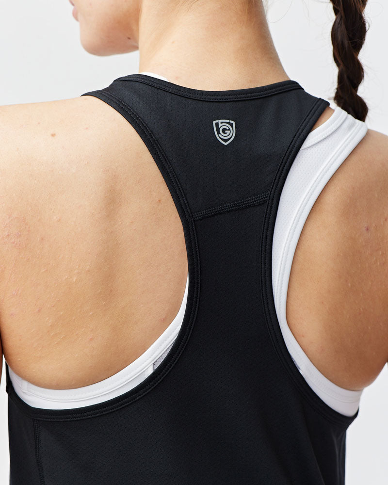 Mesh Racerback Training Tank Top for Women Sweat-Wicking Athletic - Image 9