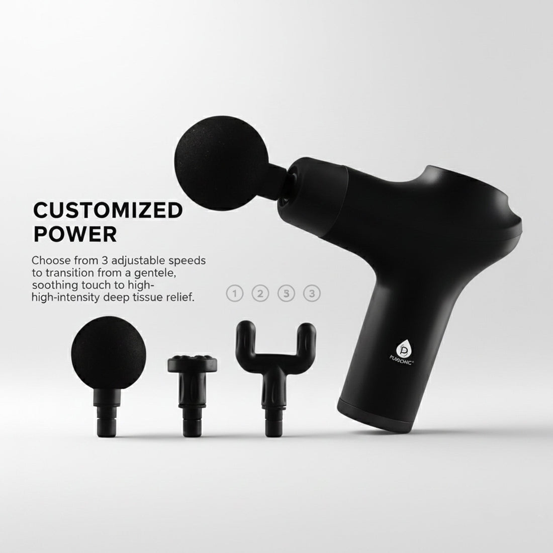 7-in-1 LED Face Mask & 3-Speed Massage Gun