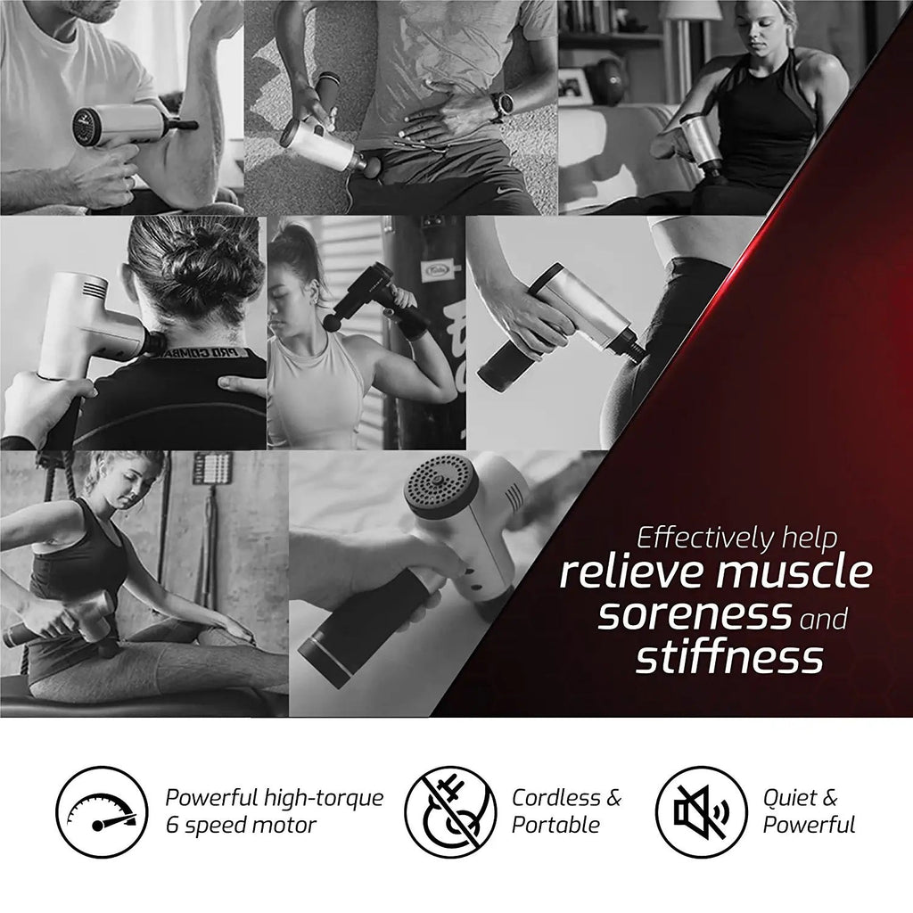 Total Self-Care System – Heated Foot Spa, Percussion Massage Gun & 7-Color LED Beauty Mask