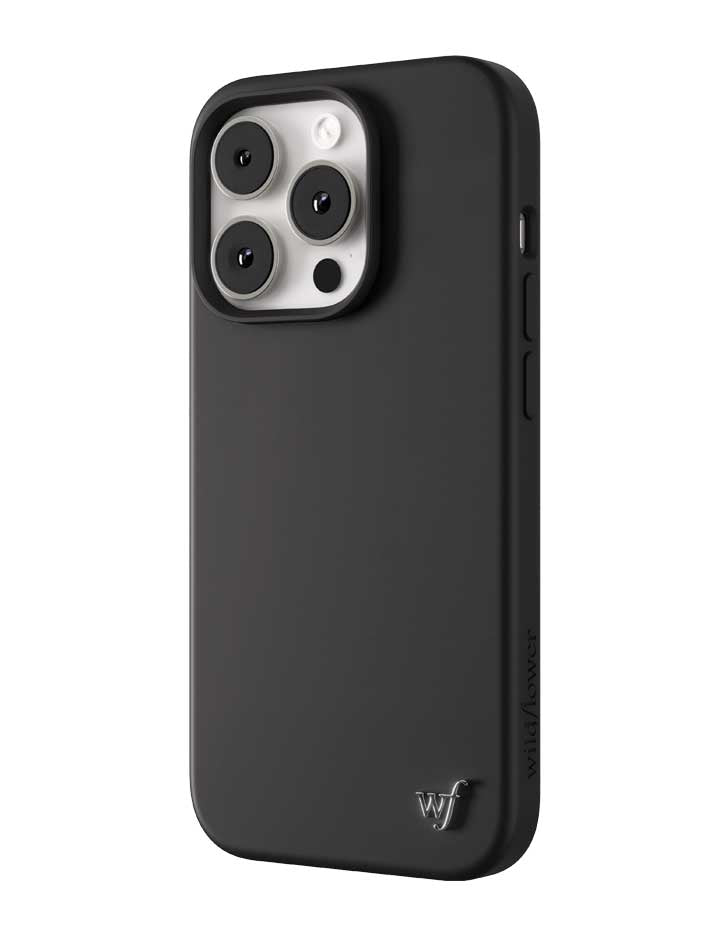Black MagSafe Silicone iPhone Case with Protective Camera Bumper - Image 20