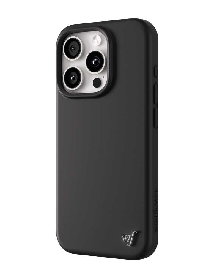 Black MagSafe Silicone iPhone Case with Protective Camera Bumper - Image 14
