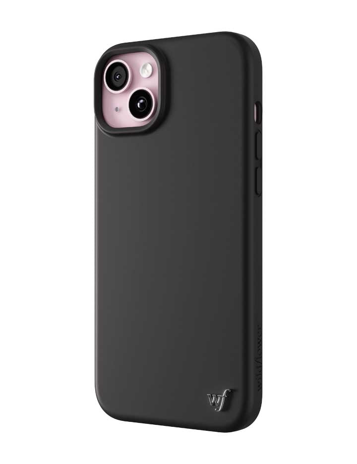 Black MagSafe Silicone iPhone Case with Protective Camera Bumper - Image 12