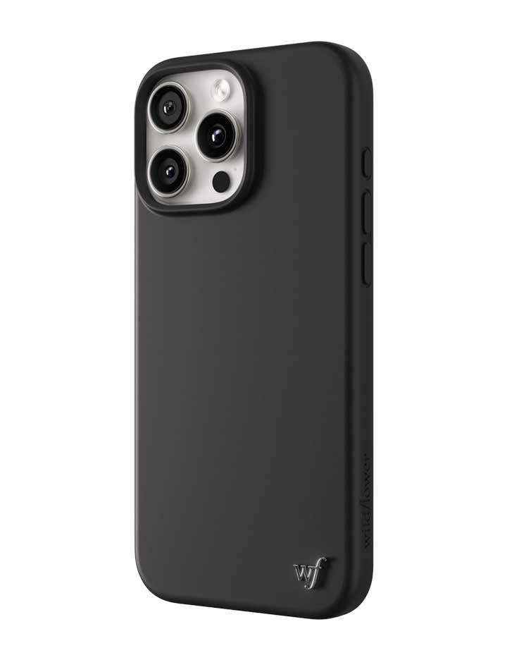 Black MagSafe Silicone iPhone Case with Protective Camera Bumper - Image 2