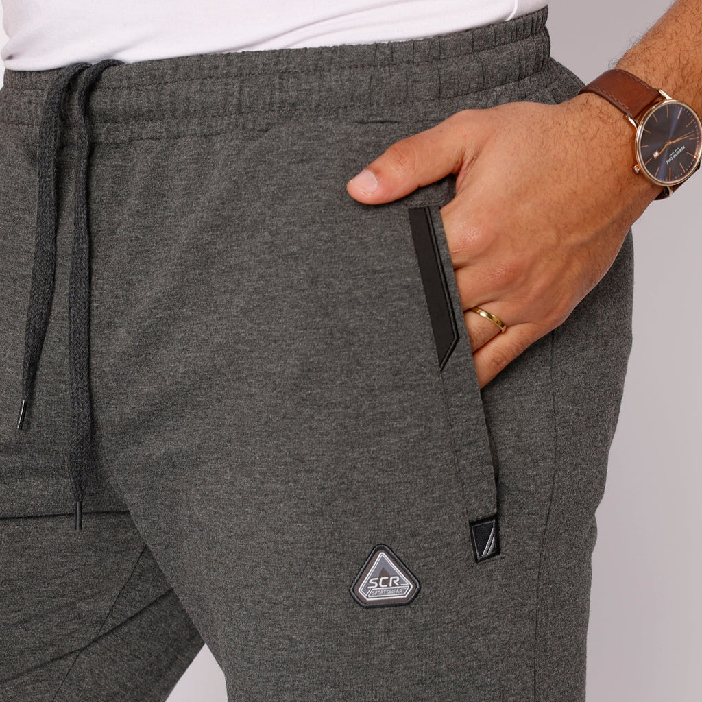 Navy Blue Athletic Tapered Jogger Pants for Tall Men