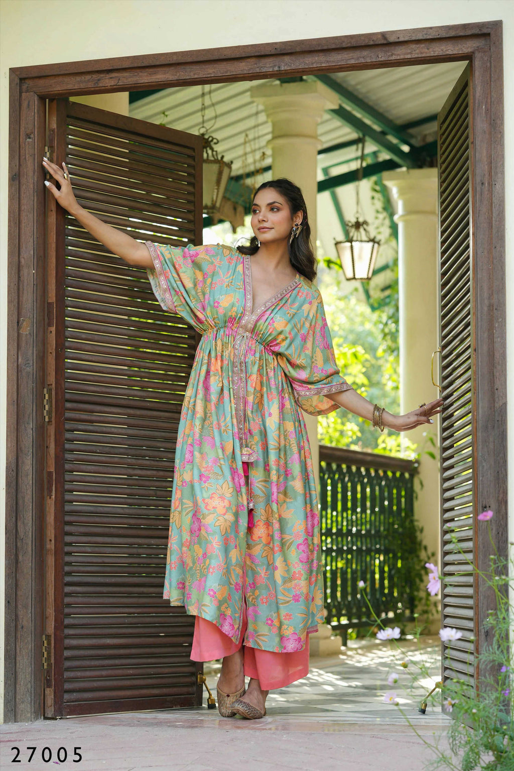 Anya Women's Casual Multi Print Mull Cotton Co-ord Set