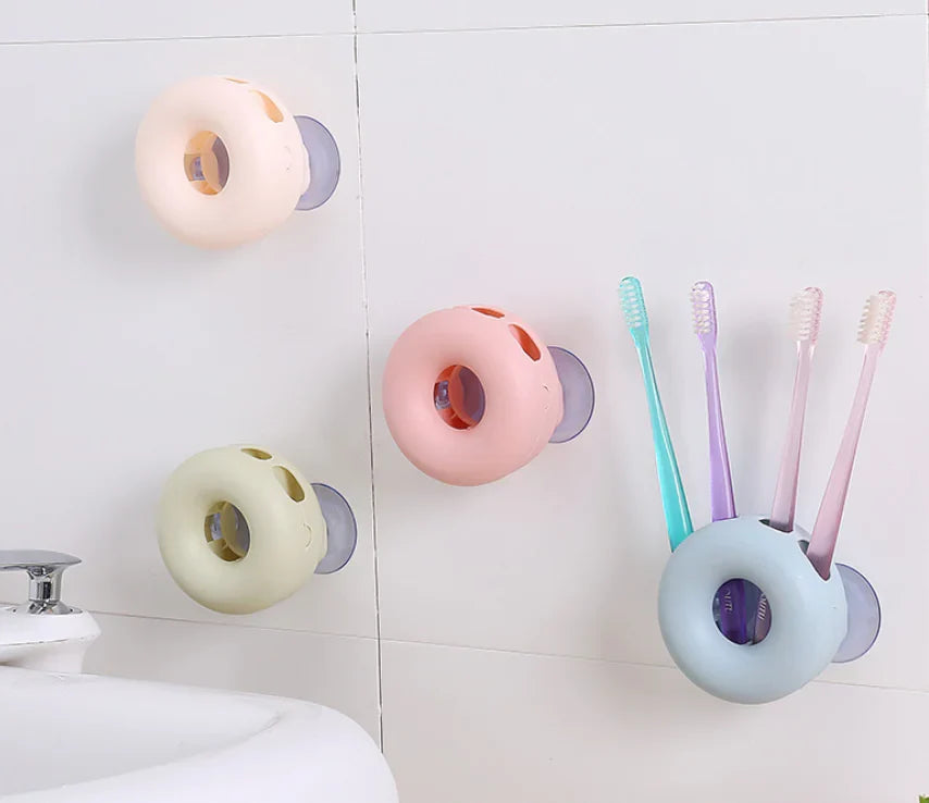 Wall-Mounted Toothbrush Holder for Bathroom