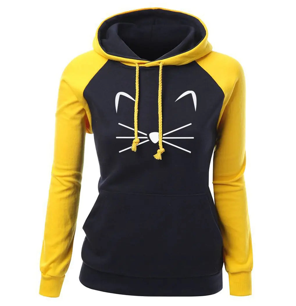 Women's Autumn Winter Coat and Hoodie Set
