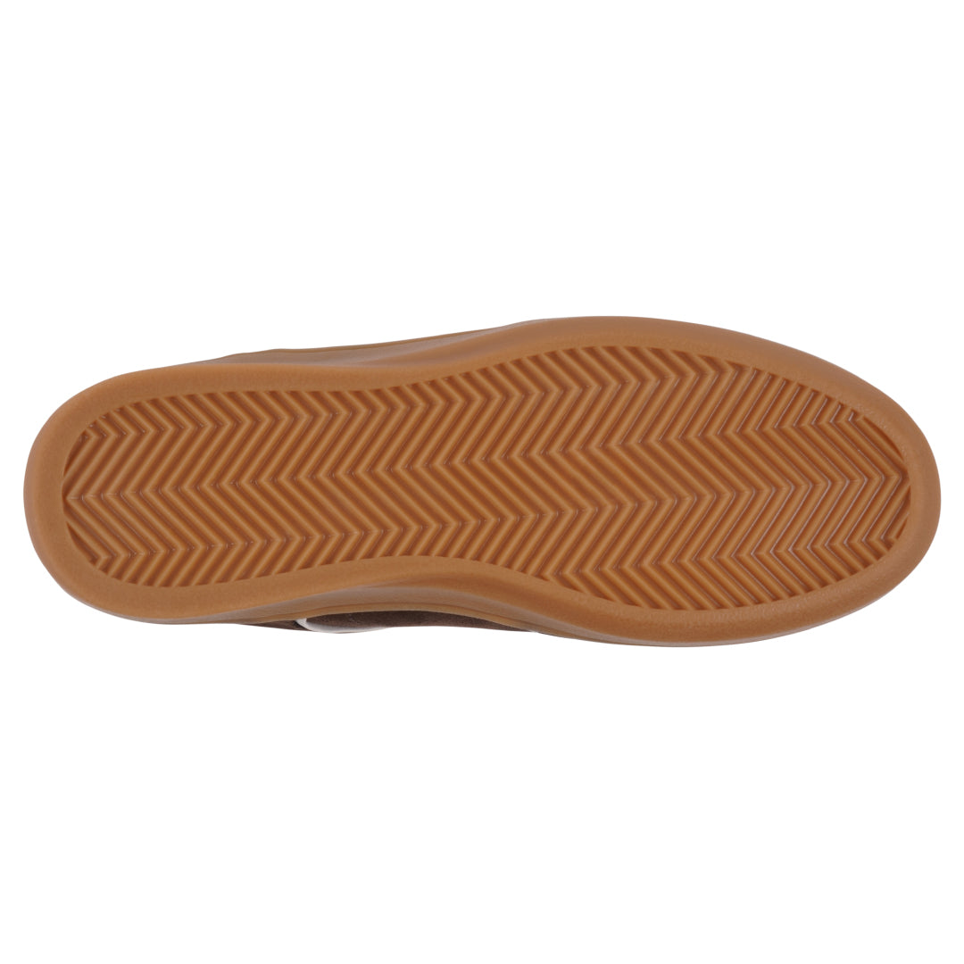 Women's Milan Brown Suede-Like Lace-Up Retro Casual Sneaker - Image 5