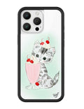 Kitty Shake Kitten Illustration iPhone Case with Black Bumper - Image 3