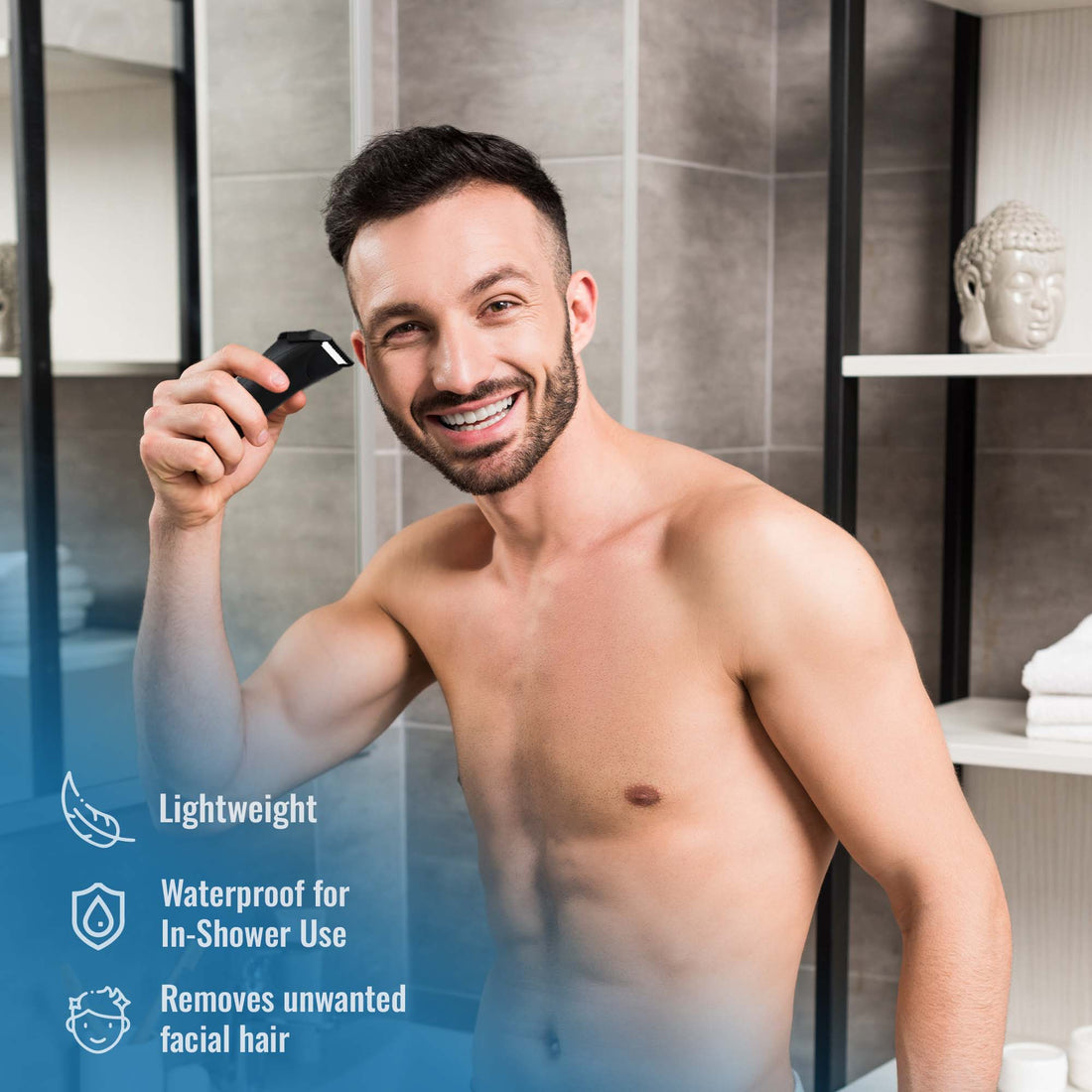 Wireless Body Hair Trimmer & Beard Grooming Kit for Men - Image 3