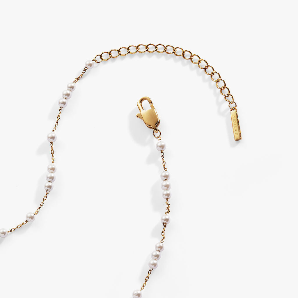 Mother of Pearl Beaded Necklace for Calming Elegant Style