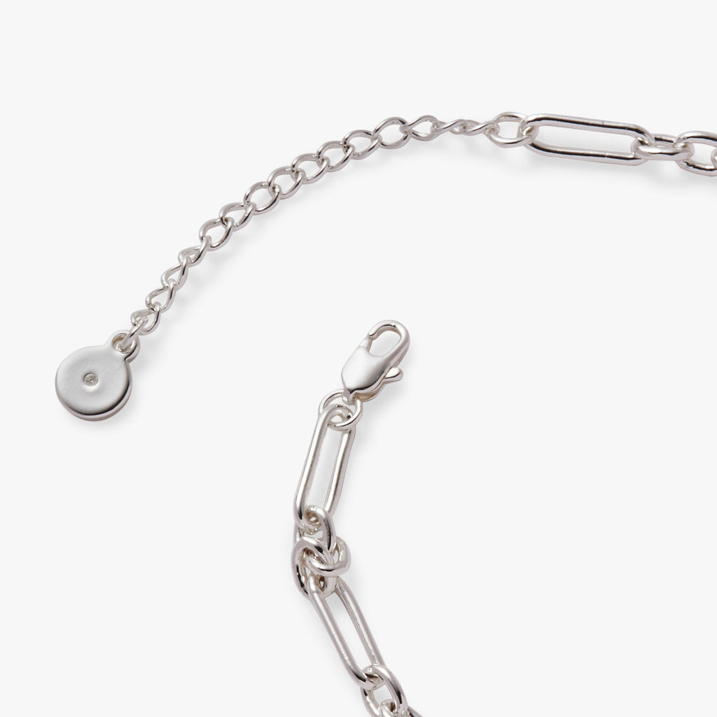 Star Mother of Pearl Adjustable Silver-Finish Bracelet