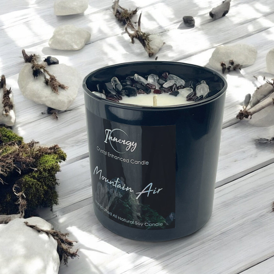 Mountain Air Crystal Candle, 10oz