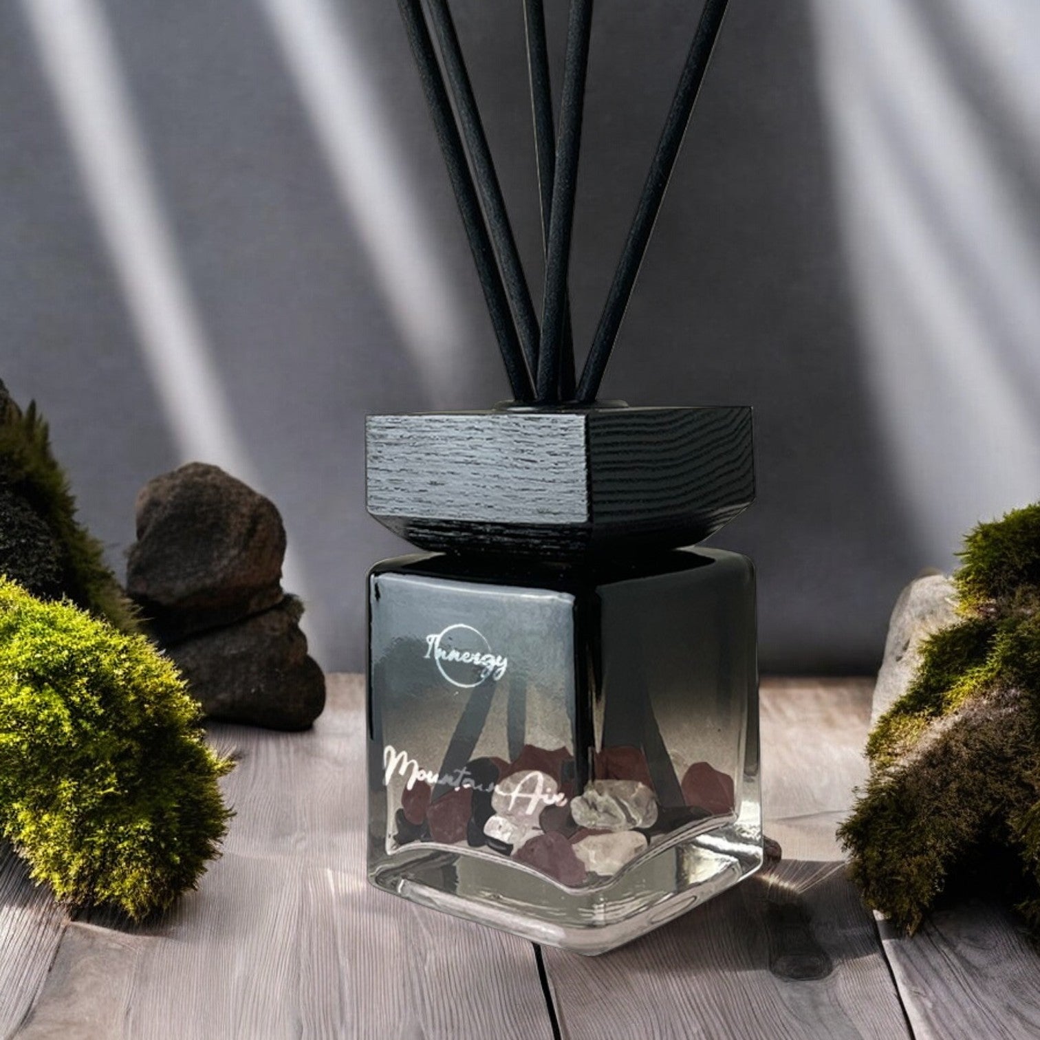Mountain Air Crystal-Enhanced Reed Oil Diffuser, 100ml