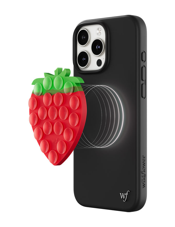Strawberry MagSafe Stickeez Phone Grip for Hands-Free Content - Image 3
