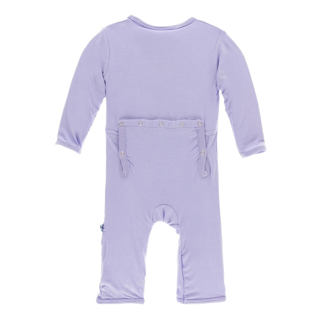 Coverall with Snaps in Lilac