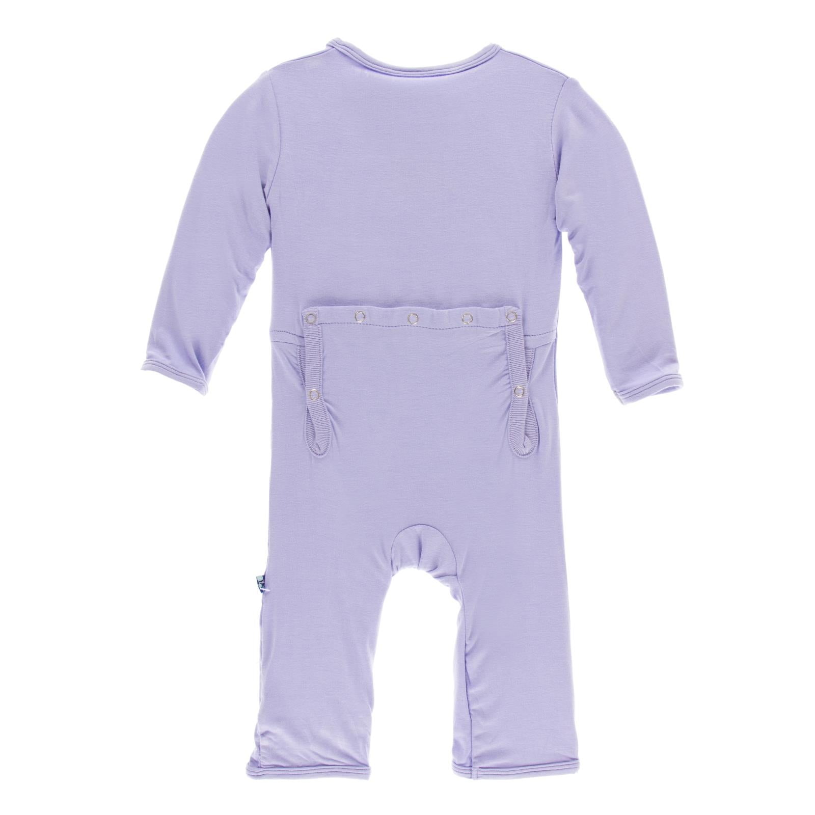 Coverall with Snaps in Lilac