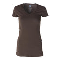 Short Sleeve One Tee in Bark color showing a relaxed fit bamboo fabric top