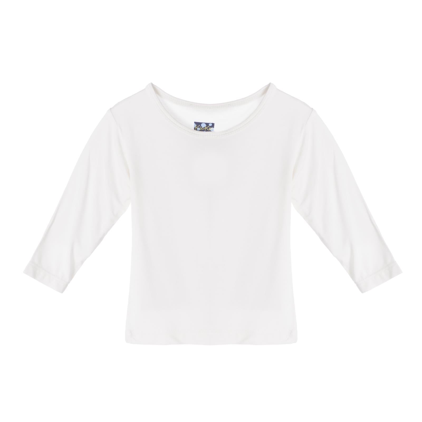 Basic Long Sleeve Tee in Natural