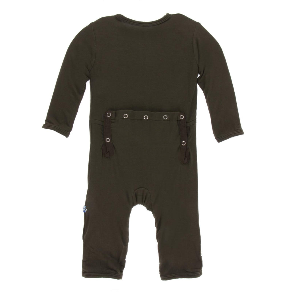 Coverall with Snaps in Bark