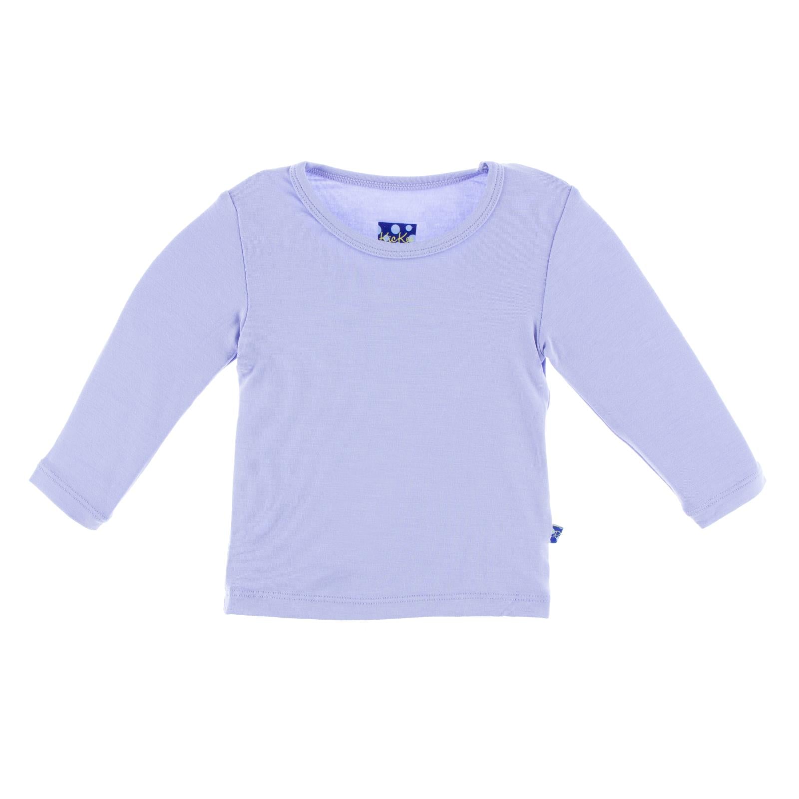 Long Sleeve Baby Tee in Lilac
