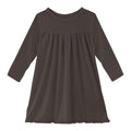 Long Sleeve Swing Dress in Bark