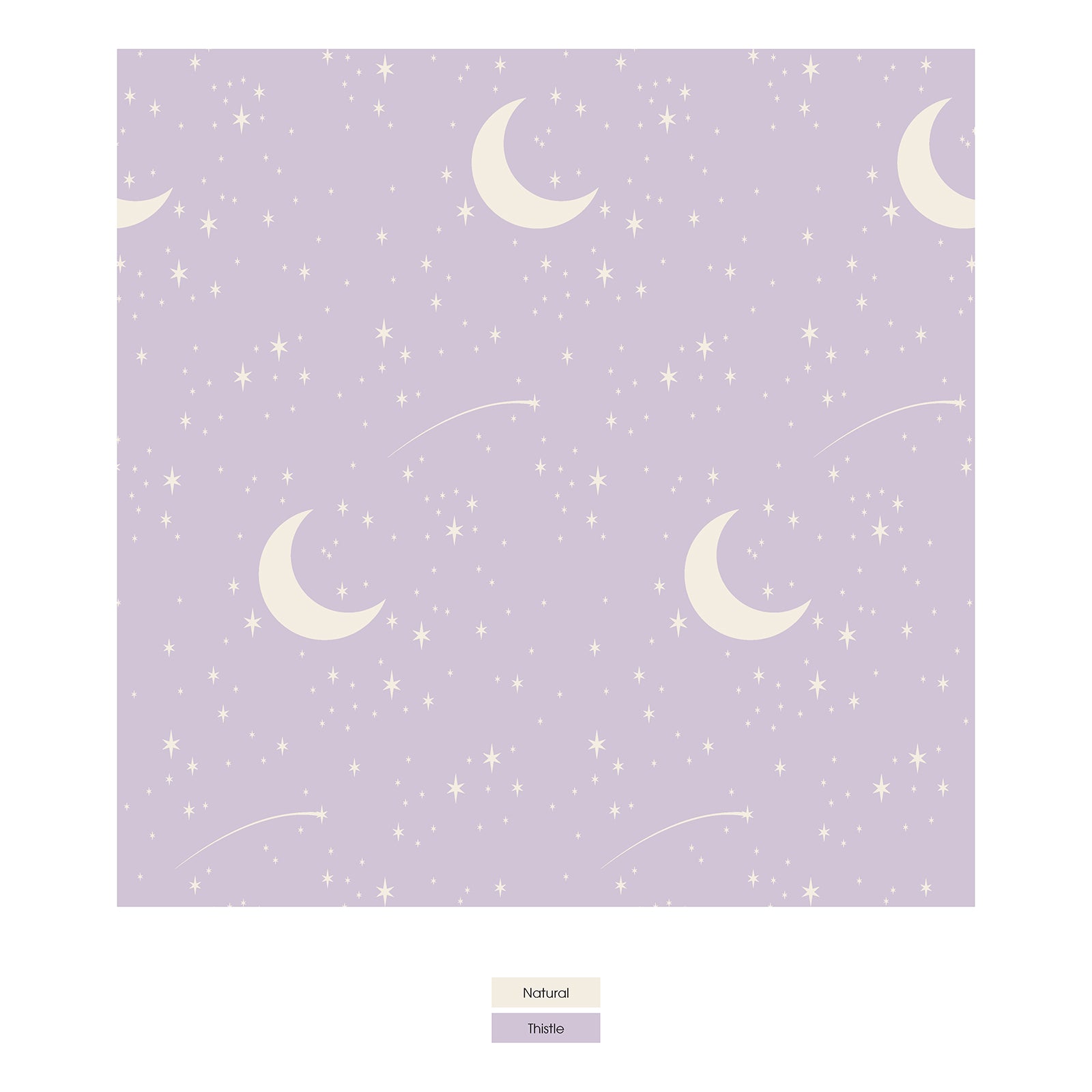 Print Convertible Sleeper with Zipper in Thistle Starry Sky & Moon