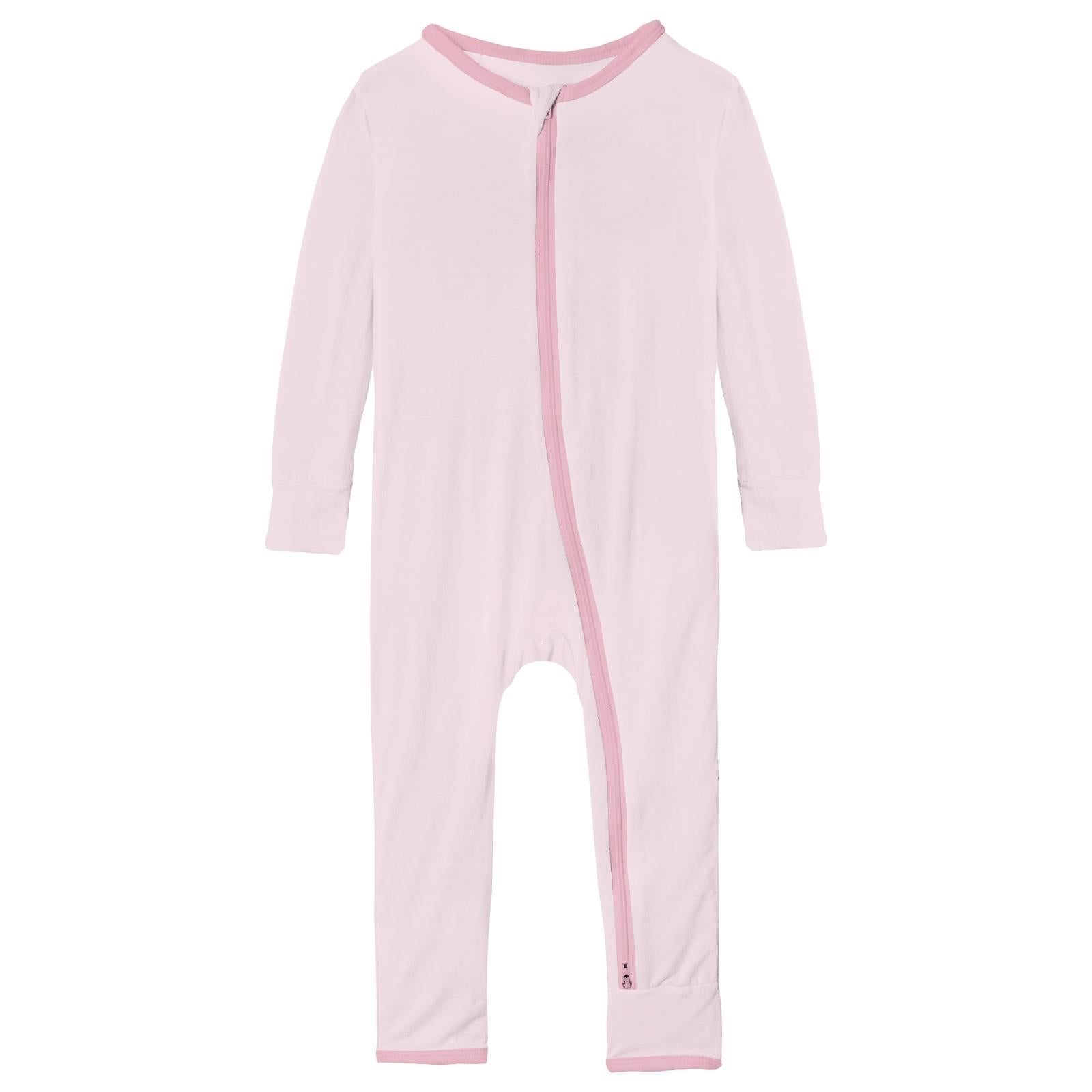 Applique Coverall with 2 Way Zipper in Shrinking Violet Dog
