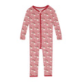 Print Convertible Sleeper with Zipper in Strawberry Rainbows