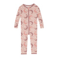 Print Convertible Sleeper with Zipper in Peach Blossom Moon and Stars