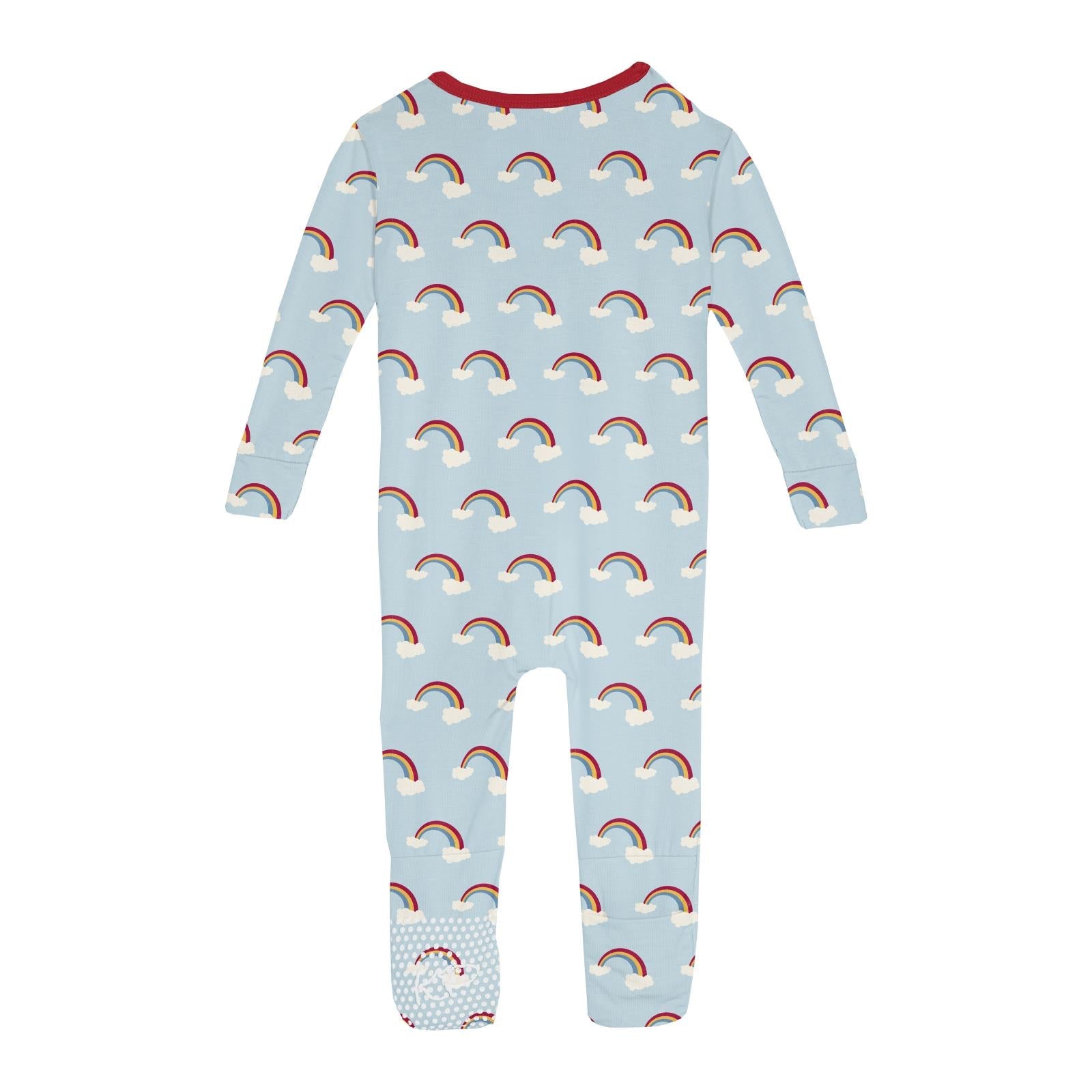 Print Convertible Sleeper with Zipper in Spring Sky Rainbows