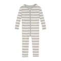 Print Convertible Sleeper with Zipper in Heathered Mist Sweet Stripe