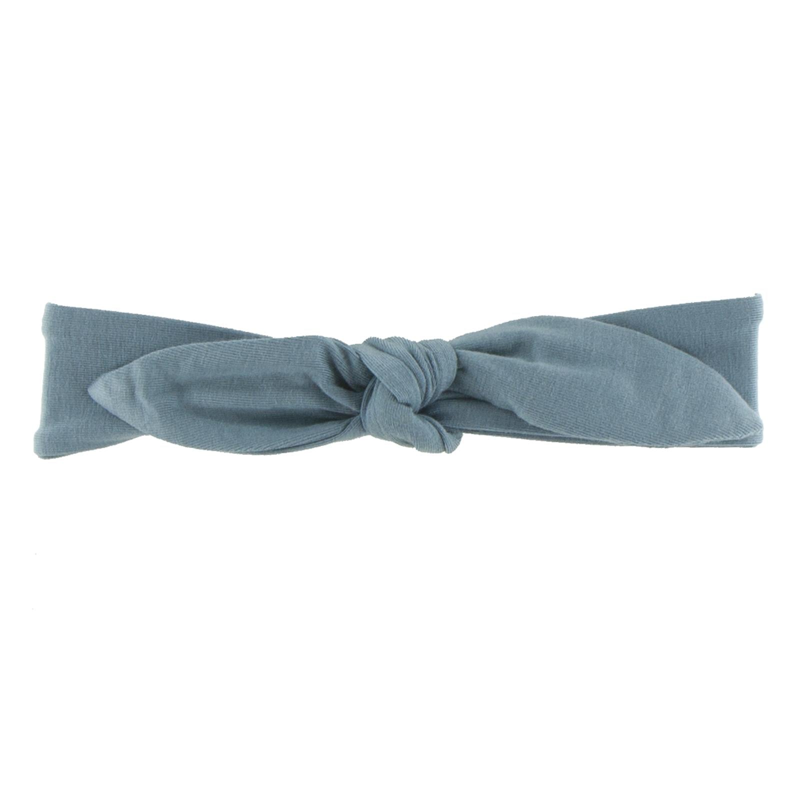Bow Headband in Dusty Sky