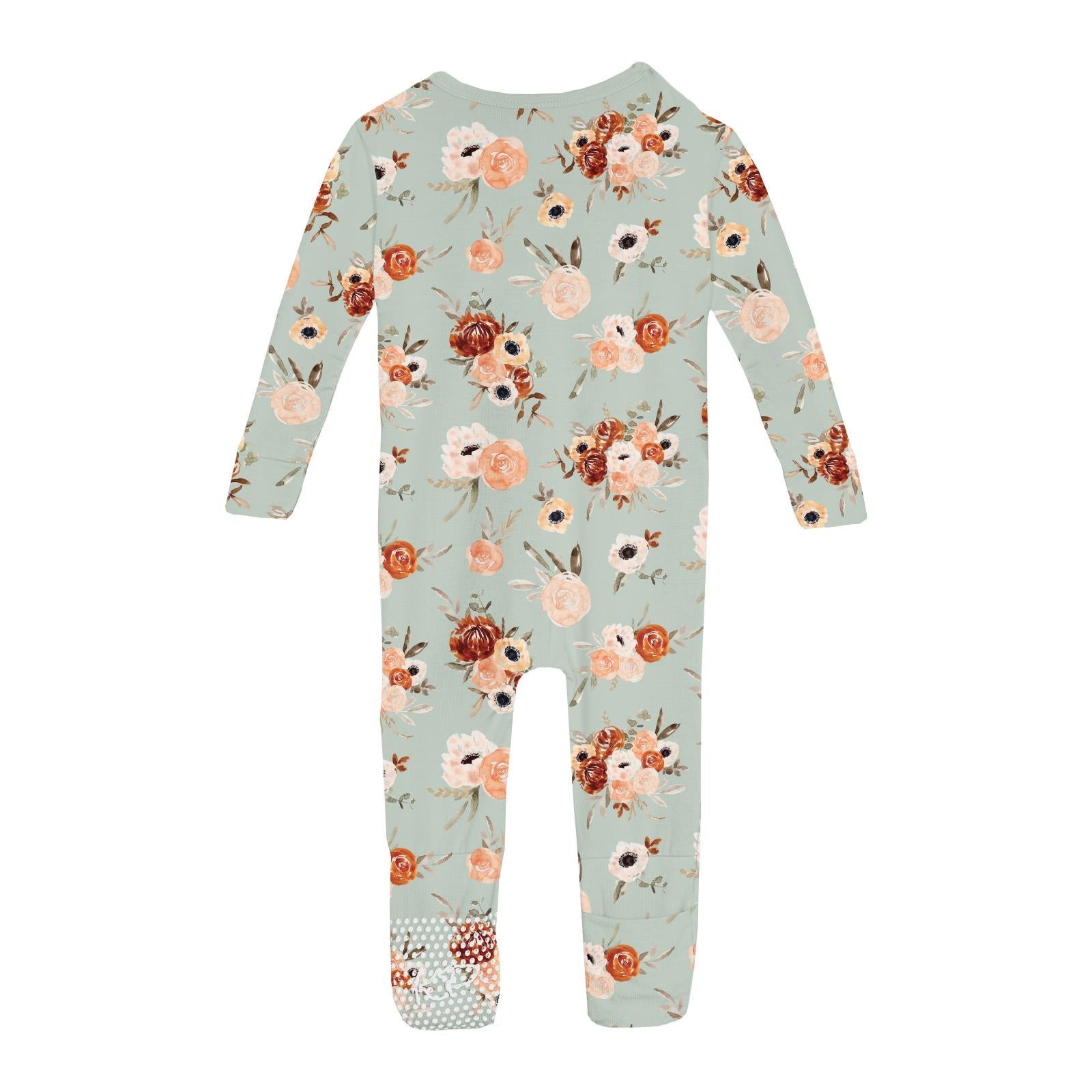 Print Convertible Coverall in Aloe Fall Floral