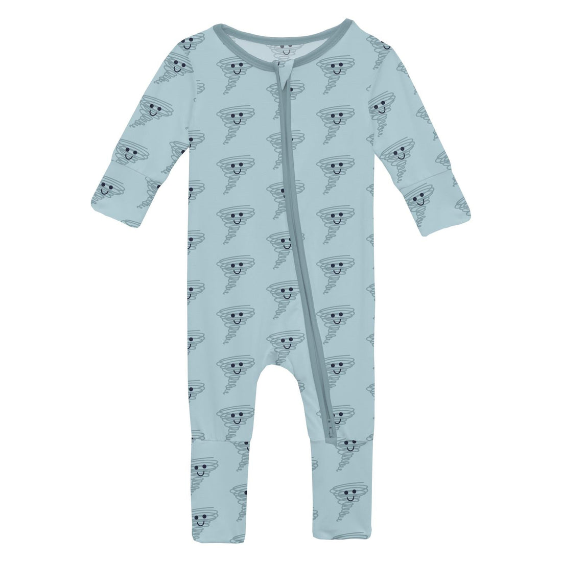 Print Convertible Coverall in Spring Sky Happy Tornado