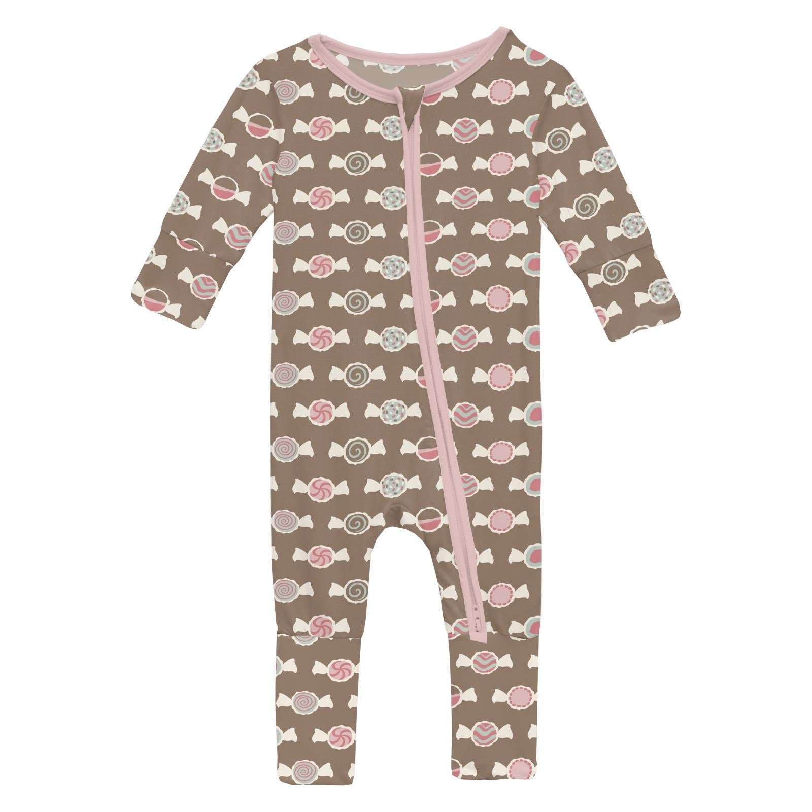 Print Convertible Coverall in Portabella Saltwater Taffy