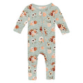 Print Convertible Coverall in Aloe Fall Floral