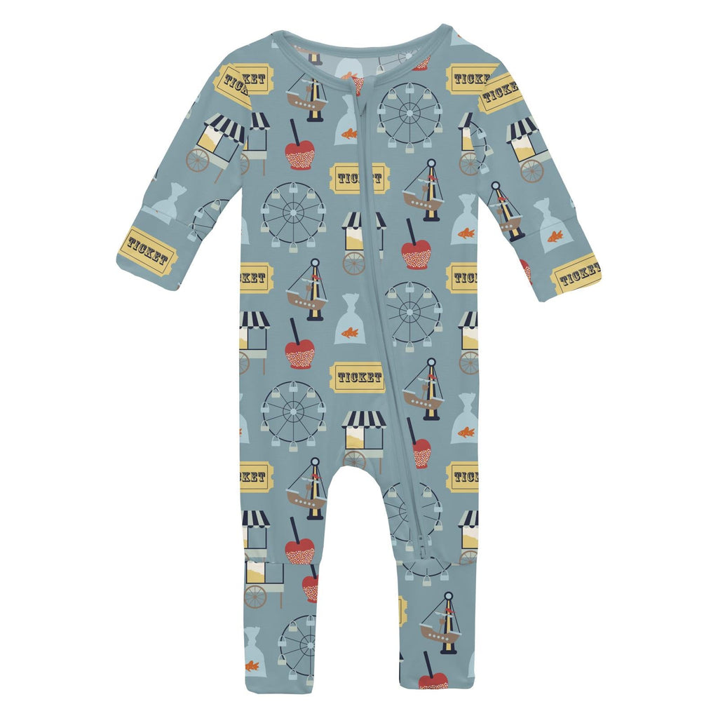 Print Convertible Coverall in Stormy Sea Fall Fair