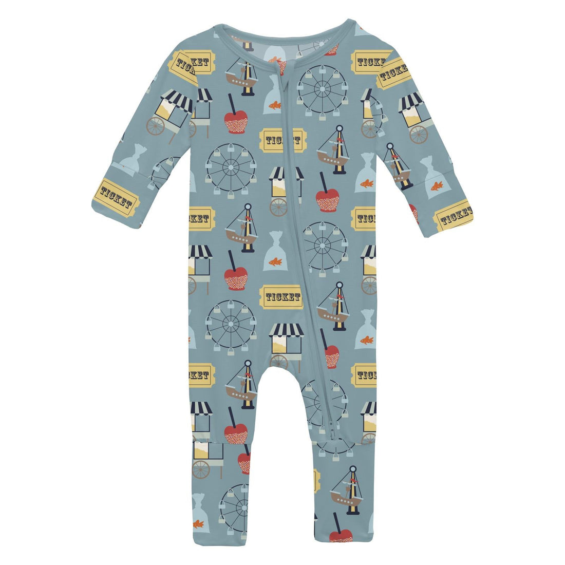 Print Convertible Coverall in Stormy Sea Fall Fair