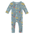 Print Convertible Coverall in Stormy Sea Fall Fair